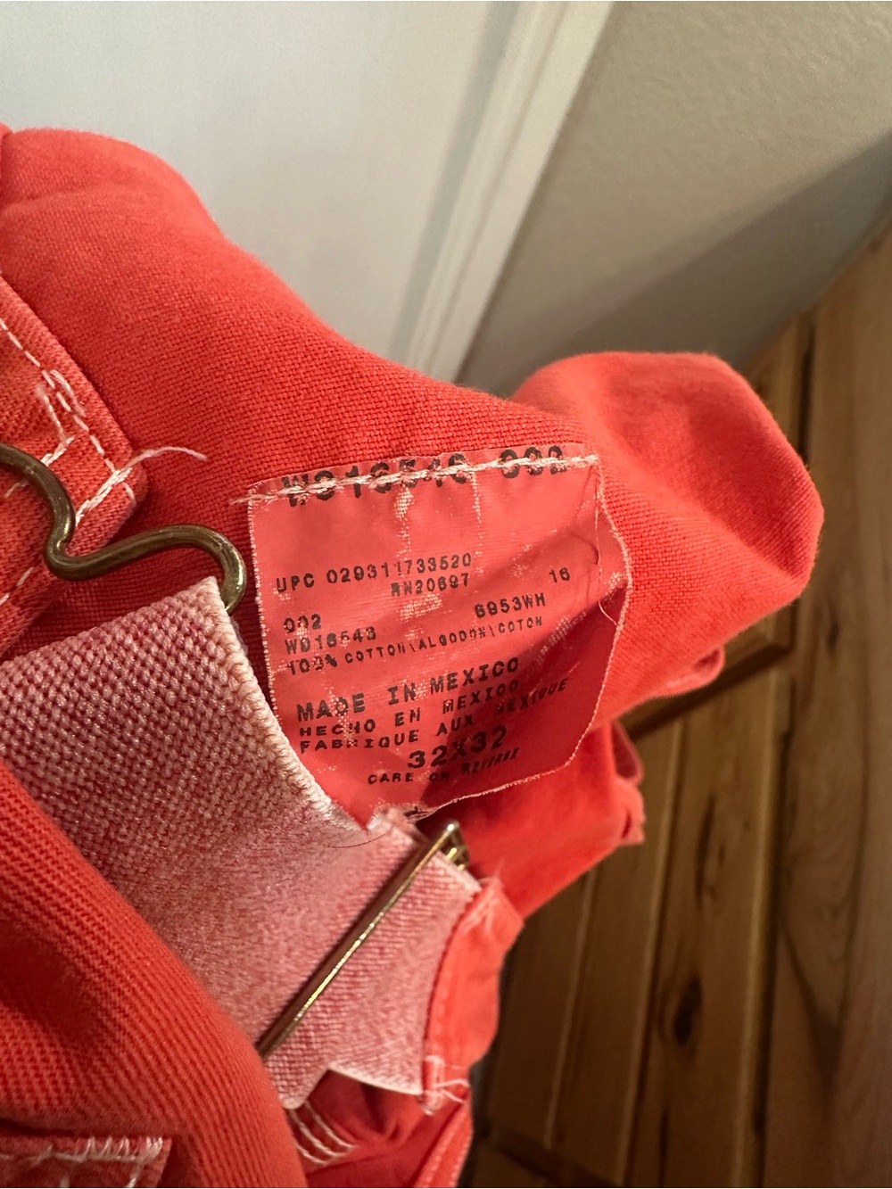 Dickies Red Men’s Cotton Workwear Overalls - Picture 8 of 8